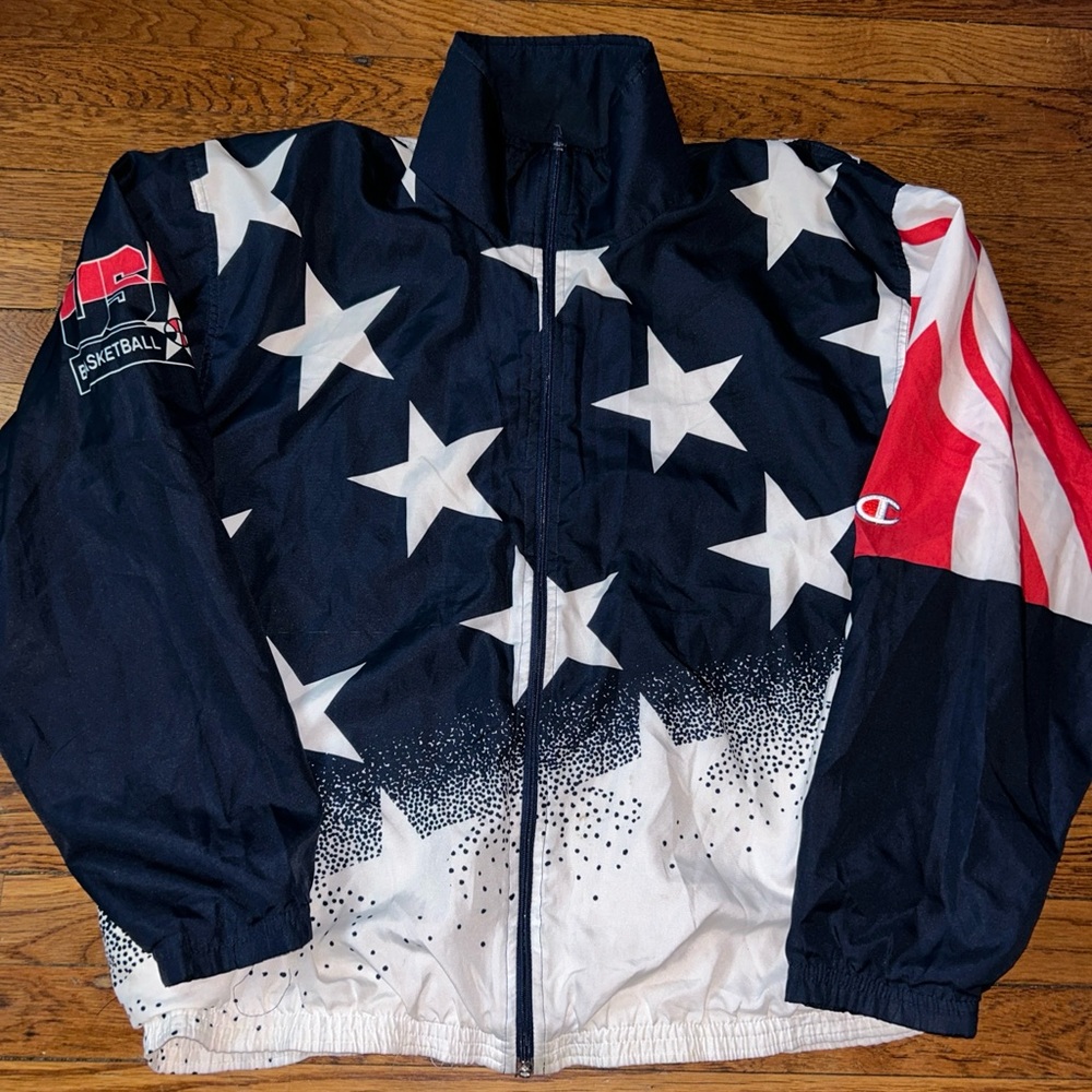 Vintage Champion USA 1996 Olympic Basketball Windbreaker
